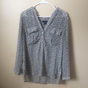 Sheer Patterned Blouse